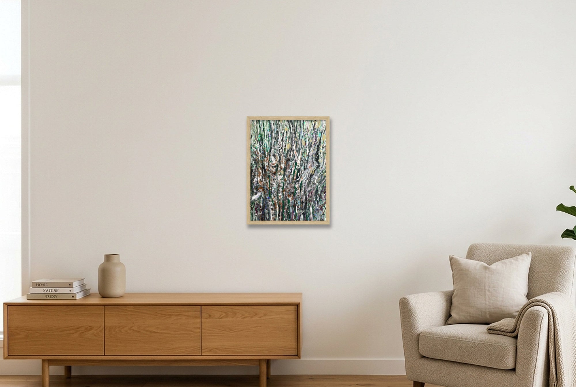 Birch — 30×40cm, 12×16" Oak Frame