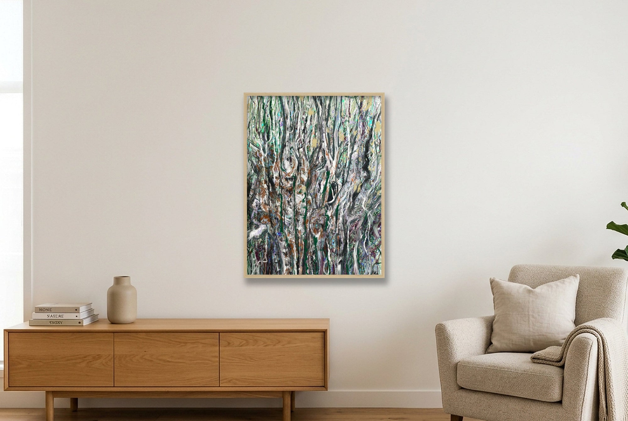 Birch — 60×80cm, 24×31" Oak Frame