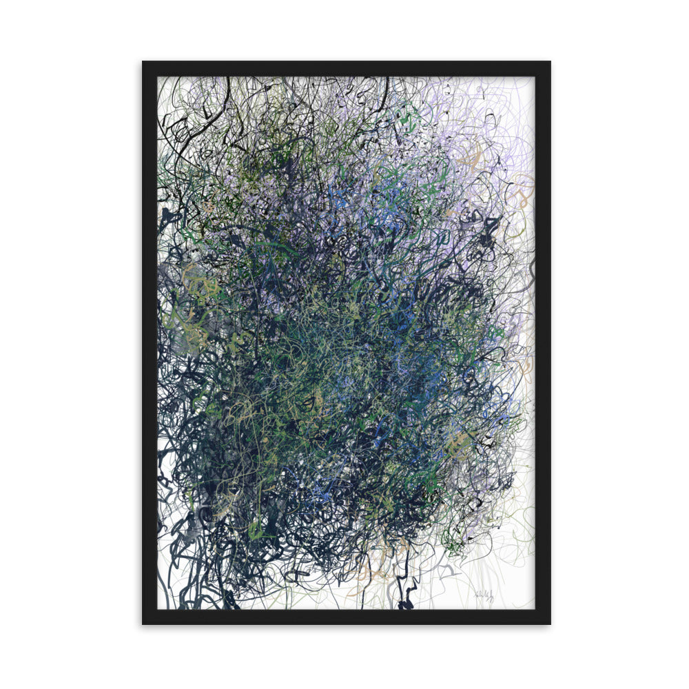 Framed matte paper print V1
